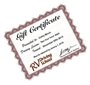 Gift Certificate (Angled)